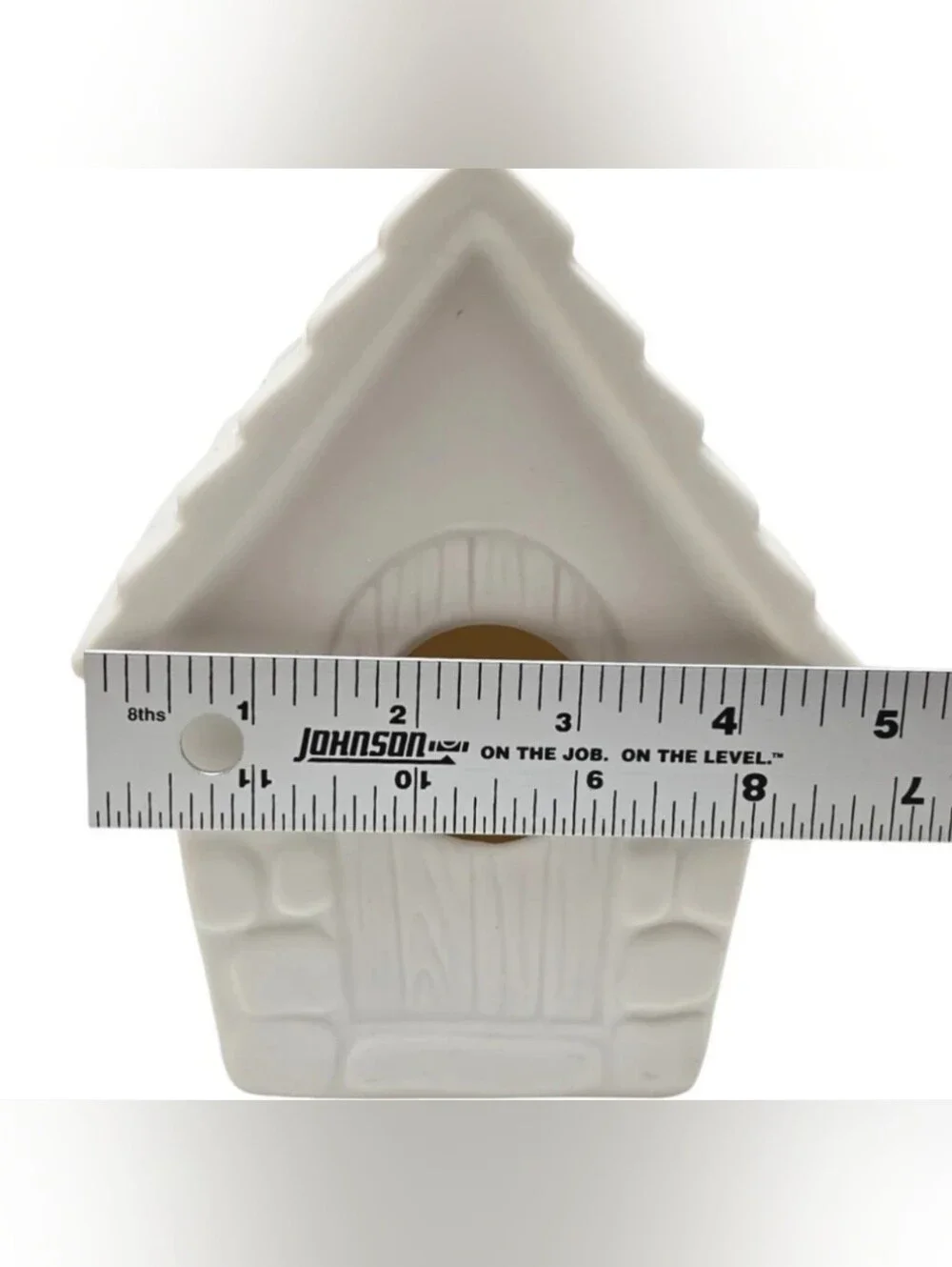 NWT 6in Ceramic Birdhouse Home Shelf Decor Ready To Paint DIY Paintable Craft
